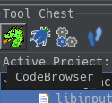 the tool chest with CodeBrowser highlighted